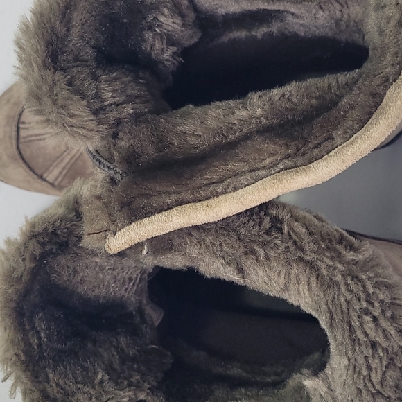 COLUMBIA LAVELA BROWN FAUX FUR SUEDE WATERPROOF THINSULATE WINTER BOOTS 11 - Picture 11 of 16